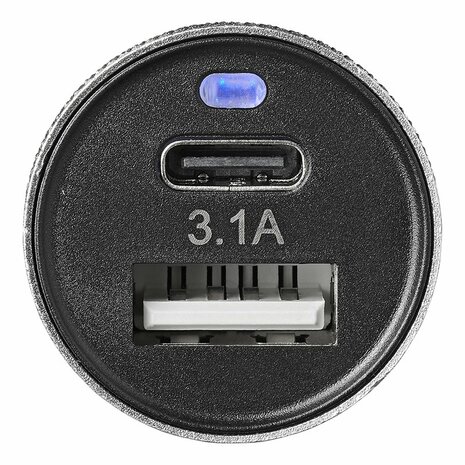 USB lader type A + C 2-weg 12V/24V 3100mA
