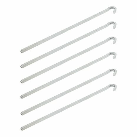 Rotspen 30cm metaal vierkant 6 stuks in polybag
