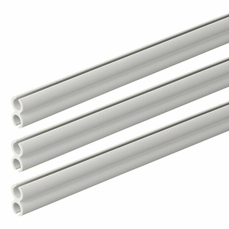 Dubbele tentrail 80 cm - set van 3 stuks
