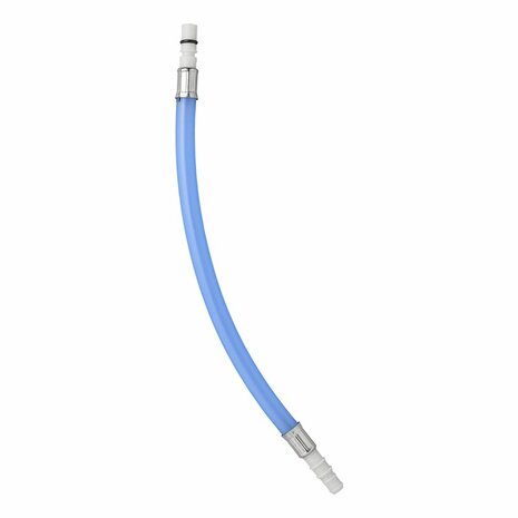 Flexibele slangaansluiting 25 cm blauw