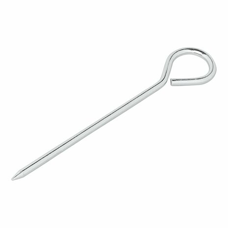 Tentharing 19cm aluminium met oog 10 stuks in polybag