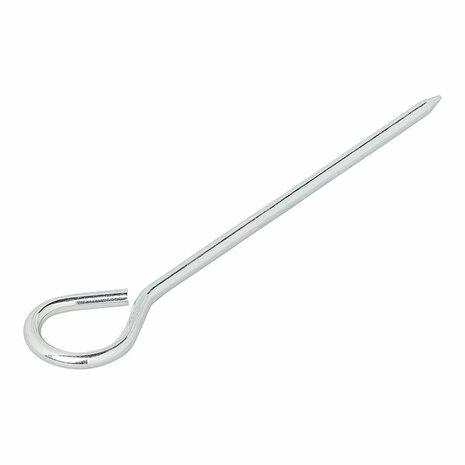 Tentharing 19cm aluminium met oog 10 stuks in polybag