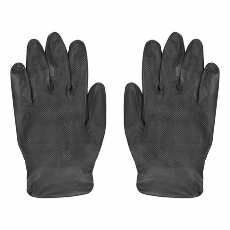 Gripp-It nitril handschoenen XL zwart dispenserdoos van 50 stuks