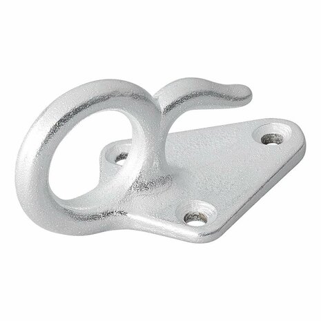 Touwhaak metaal met oog 70 x 40 mm 5 stuks in blister
