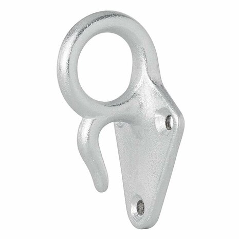 Touwhaak metaal met oog 70 x 40 mm 5 stuks in blister