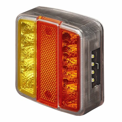 Achterlicht 4 functies 98x105mm 14LED PM