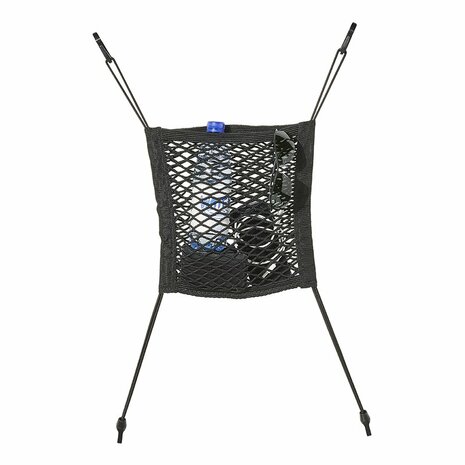Opbergnet elastisch 26x28cm dubbel met kunststof haken NS-7