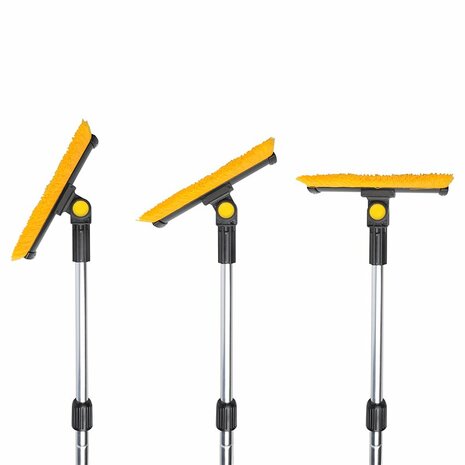 Sneeuwborstel met raamtrekker en ijskrabber + telescopische steel