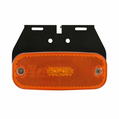 Zijmarkeringslamp 10-30V oranje 110x45mm LED met houder in blister