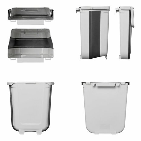 Afvalbak 8L opvouwbaar voor caravan/camper