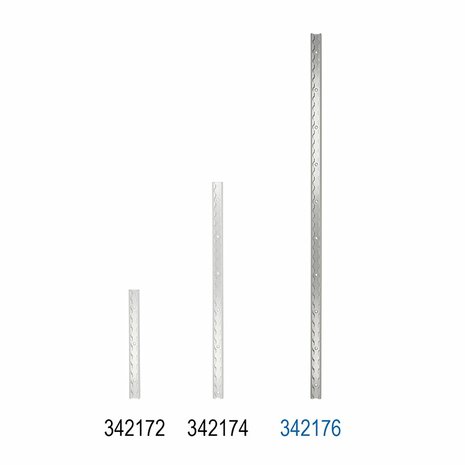 Bindrail aluminium 100cm
