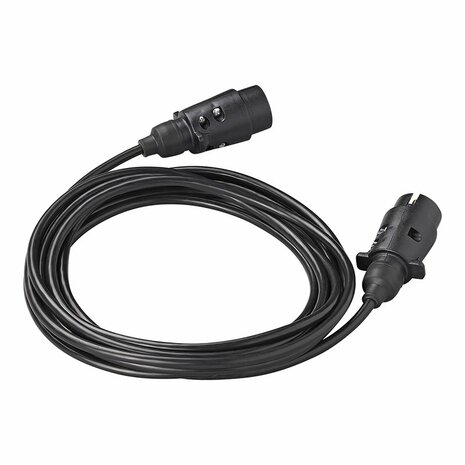 Verlengkabel 5M met 2x stekker 7-polig PVC