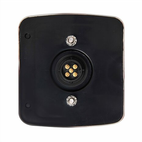 Achterlicht 4 functies 98x105mm 14LED met 5-pin EC in blister