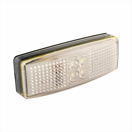 Markeringslamp 12/24V wit 110x40mm LED in blister