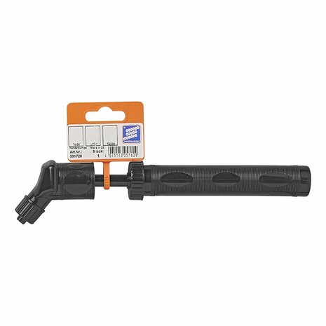Fenderpomp, kunststof, zwart met adapter