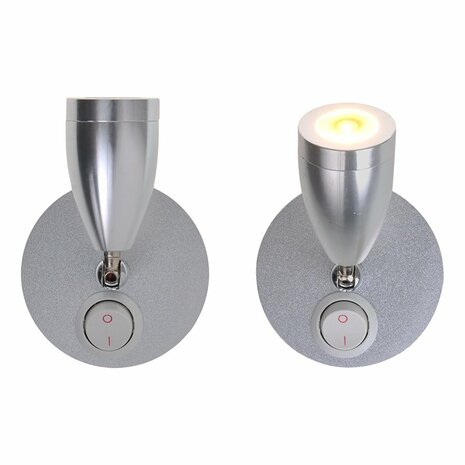 Opbouwspot 1-led zwenkbaar 12V 160lm  dia 65x70-110mm