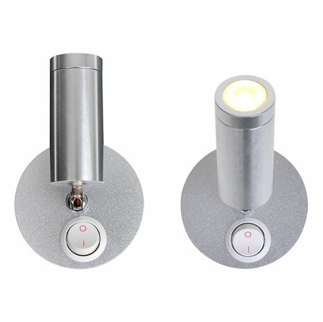 Opbouwspot 1-led zwenkbaar 12V 120lm  dia 65x65-130mm