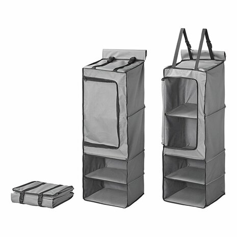 Organizer 4-vaks 34 x 34 x 96 cm met ritsvak + 7 mm keder
