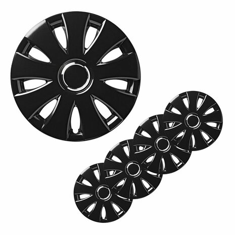 Wieldopset Aura zwart 13 inch 4 stuks in displaydoos