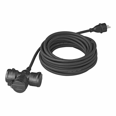 Stekkerdoos Schuko 3-voudig 10M 3x 1,5 mm²