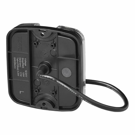 Achterlicht 4 functies 105 x 95 mm LED + GLOW links