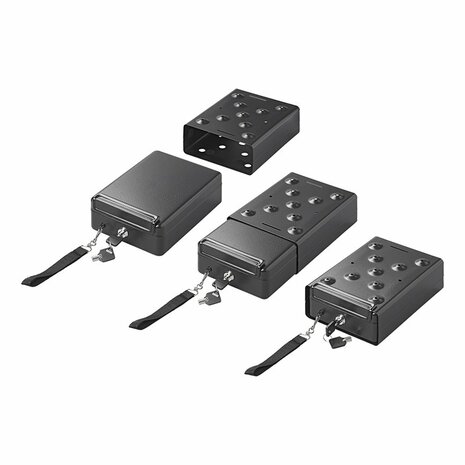 Stalen kluis 225x165x85mm met slede