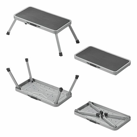 Opstapje XL 1 trede inklapbaar voor caravan/camper