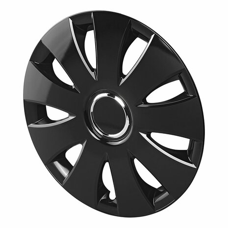 Wieldopset Aura zwart 16 inch 4 stuks in displaydoos