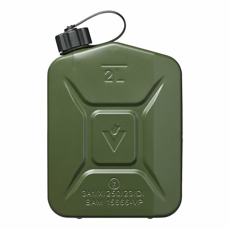 Jerrycan 2L metaal groen UN-gekeurd