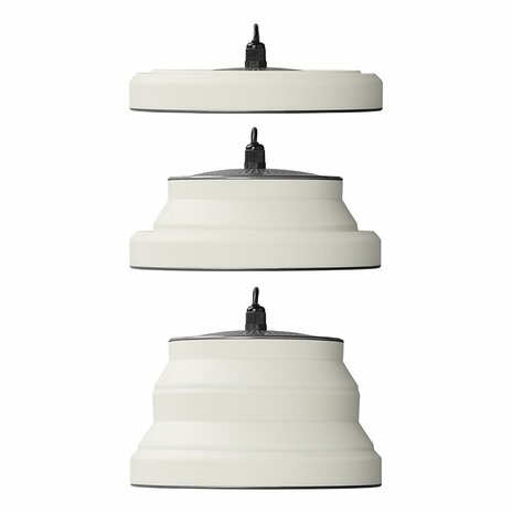 Hanglamp LED opvouwbaar silicone wit  dia 15cm