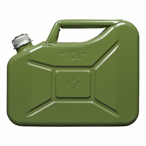 Jerrycan 10L metaal groen met magnetische schroefdop UN- TüV/GS-gekeurd