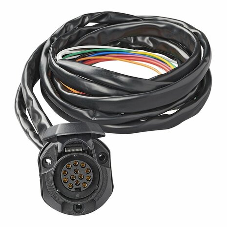 Trekhaakkabelset 13-polig PVC type Jaeger + 1,50M kabel in blister