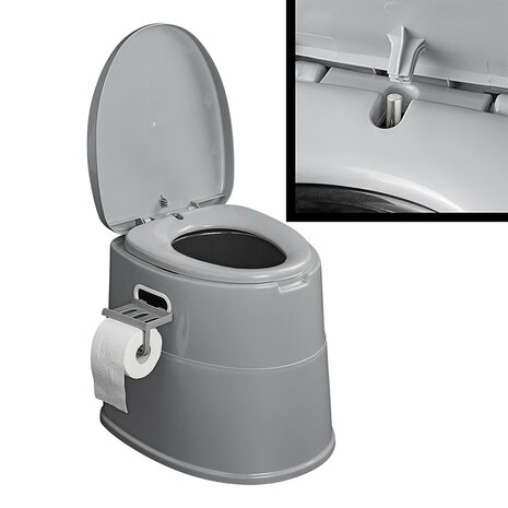 Draagbaar toilet deelbaar