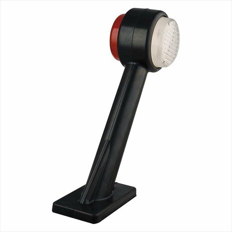 Breedtelicht 12/24V rood/wit 166x193mm LED rechts in blister