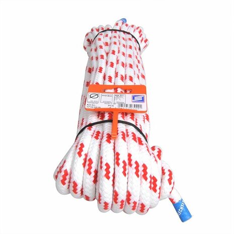 Yachtschot touw, Novoleen, 10mm, 15m, 700 daN, wit