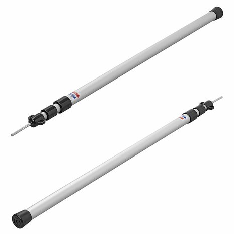 Tentstok telescopisch 3-delig 93-230cm - set van 2 stuks