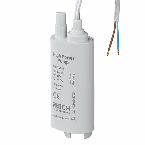 Dompelpomp 12V-18L met ontluchting in blister