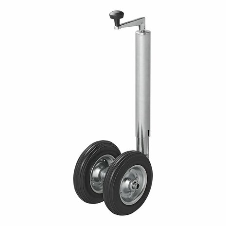Dubbel neuswiel 48 mm met massief PU banden 200 x 50 mm