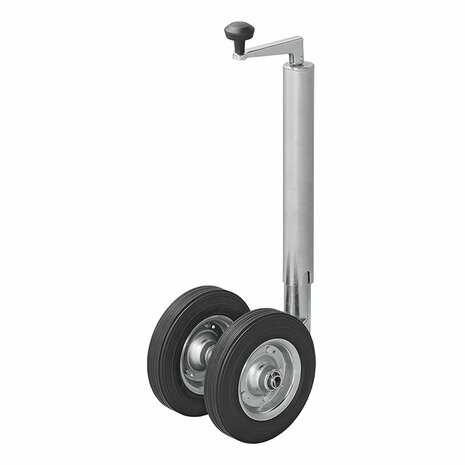 Dubbel neuswiel 48 mm met massief natuurrubberen banden 200 x 50 mm