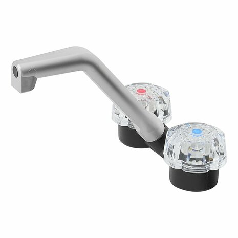 Mengkraan De Luxe  dia 20 mm zwart/chroom, grote knop