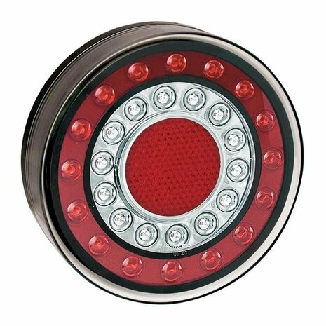 Achterlicht 12/24V 4 functies 125mm LED in blister