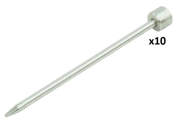 Rotspen 15cm aluminium x10 stuks