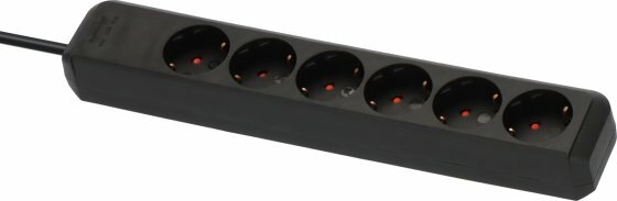 6-voudig zwart 1,5m h05vv-f 3g1,5