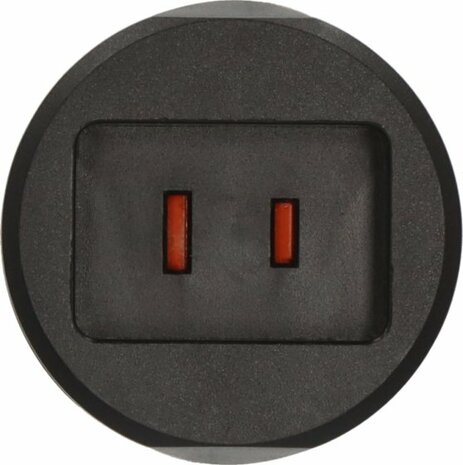Reisadapter USA Euro  met zekering 2,5A