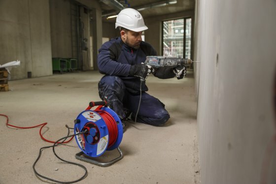 Garant Bretec IP44 kabelhaspel voor nijverheid bouw 40m H07RN-F 3G1,5