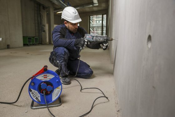 Garant IP44 kabelhaspel voor nijverheid bouw 25m H07RN-F 3G2,5