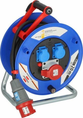 Garant CEE 1 IP44 kabelhaspel voor industrie bouw 20m H07RN-F 5G2,5
