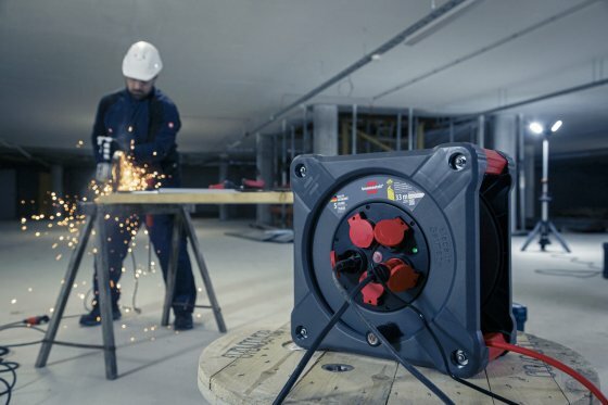Professional Bouwplaats kabelhaspel KA 3110 5 IP44, 33m H07BQ-F 3G1.5