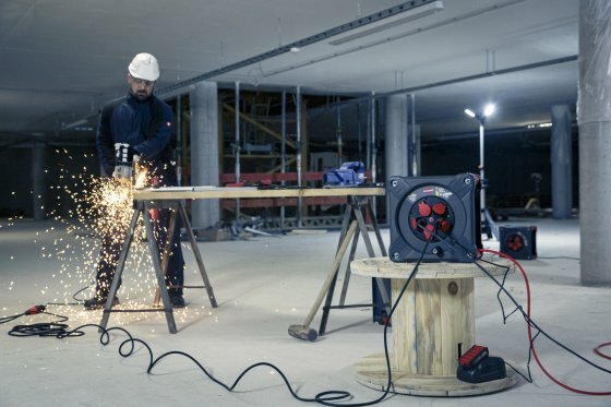 Professional Bouwplaats kabelhaspel KA 3210 5 IP44, 33m H07BQ-F 3G2.5