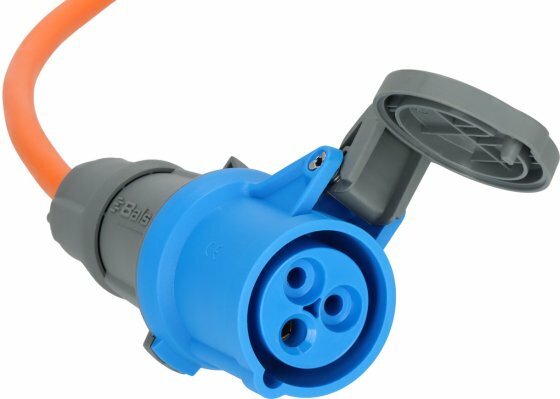 CEE-verlengkabel IP44 25m H07RN-F 3G2,5 oranje CEE 230V 16A stekker en koppeling